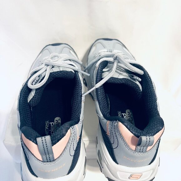 Skechers D' Lites Air Cooled Memory Foam Sneakers-Sz. 9 1/2-Two Tone Blue/Peach - Picture 9 of 16